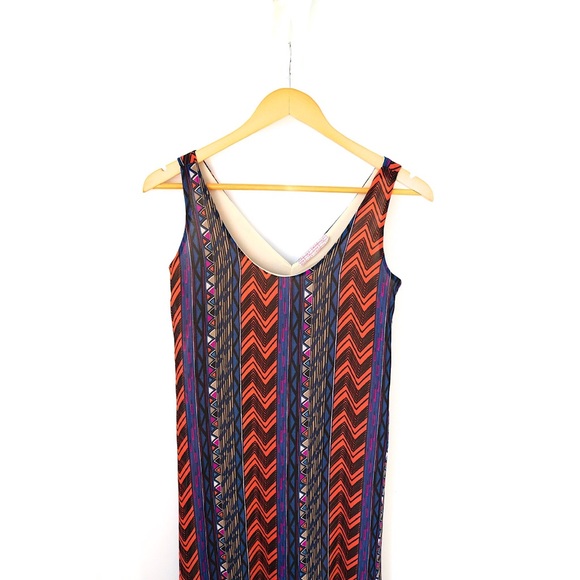 Audrey 3 + 1 high-low Tribal Print Dress - Picture 2 of 7